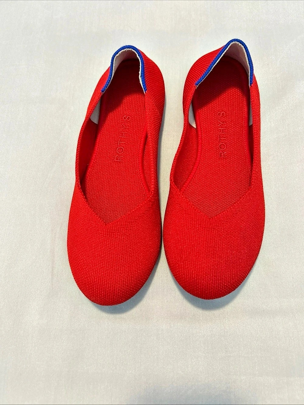 ROTHYS Red Slip-On Ballet Flats US 6 Like New